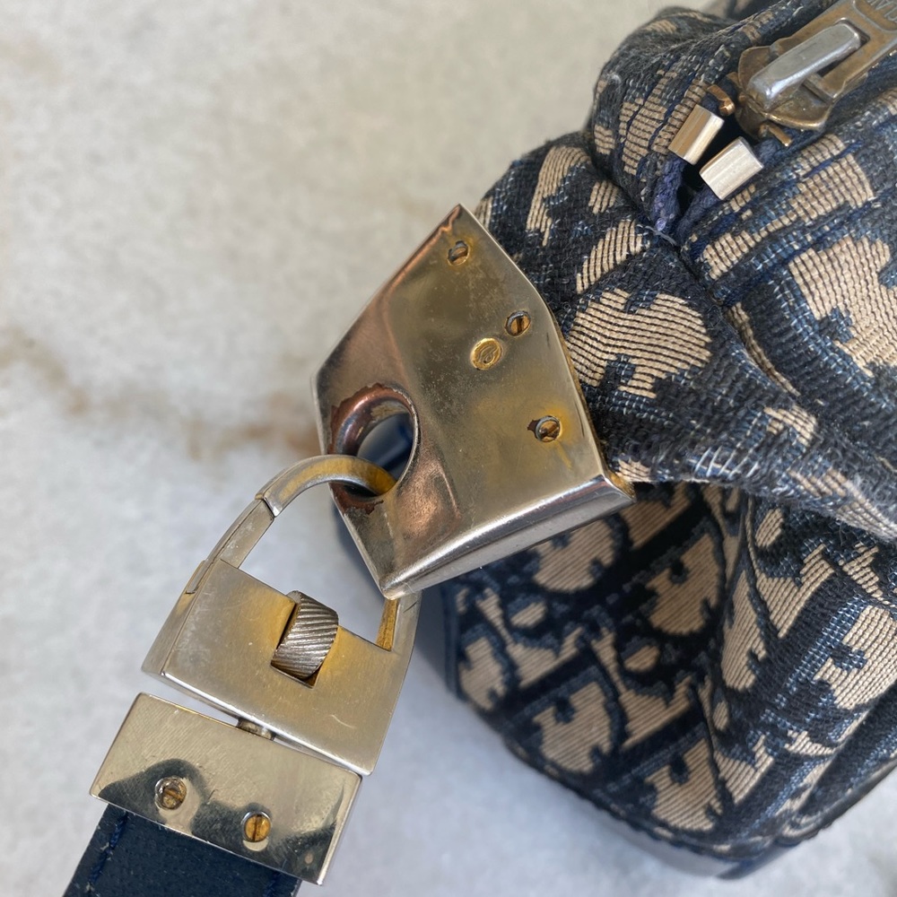 AuthenticVintage Dior Diorissimo Shoulder Bag zipper won't unzip - Picture 7 of 13